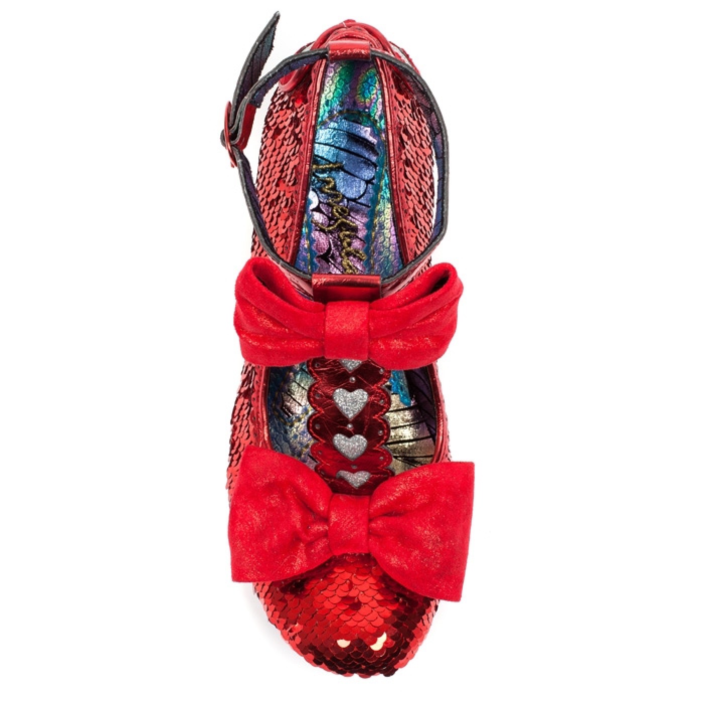 Irregular Choice -Total Freedom Heels in Red Glitter