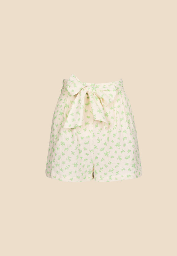 FRNCH Davina shorts in green - Image 3