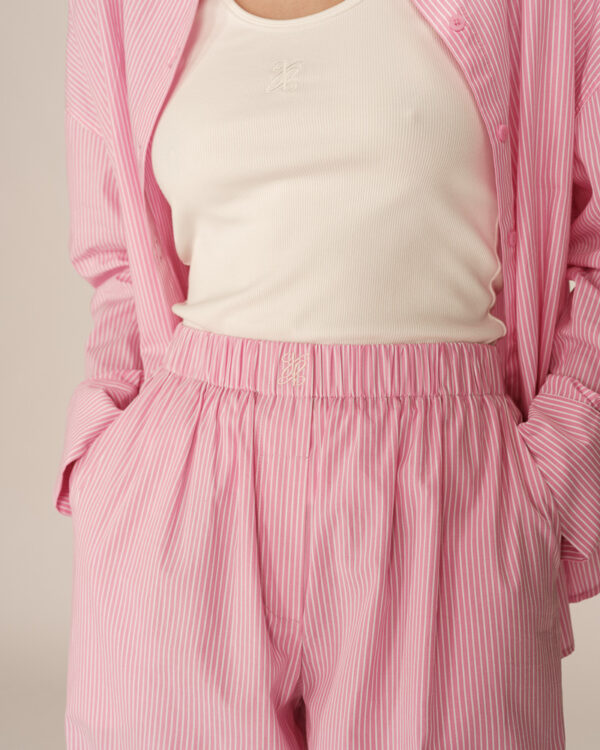 Grace and Mila Parmentier Wide striped trousers in pink - Image 5