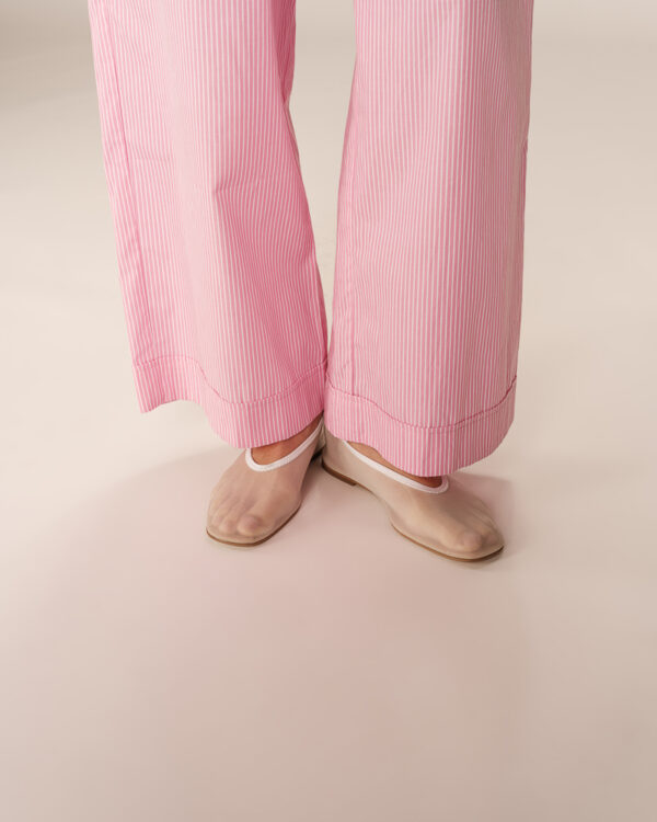 Grace and Mila Parmentier Wide striped trousers in rose - Image 6