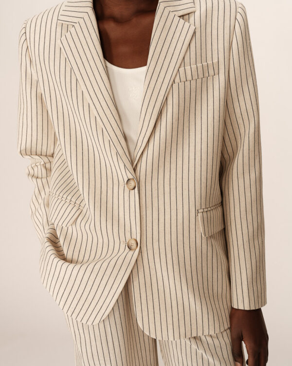 Grace and Mila Pia Striped tailored blazer - Image 2