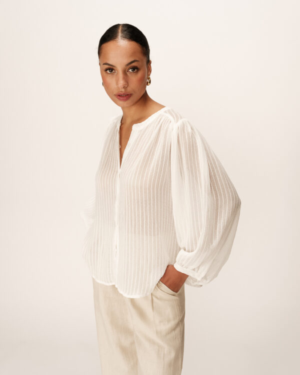 Grace and Mila Poesie Flowy pleated blouse