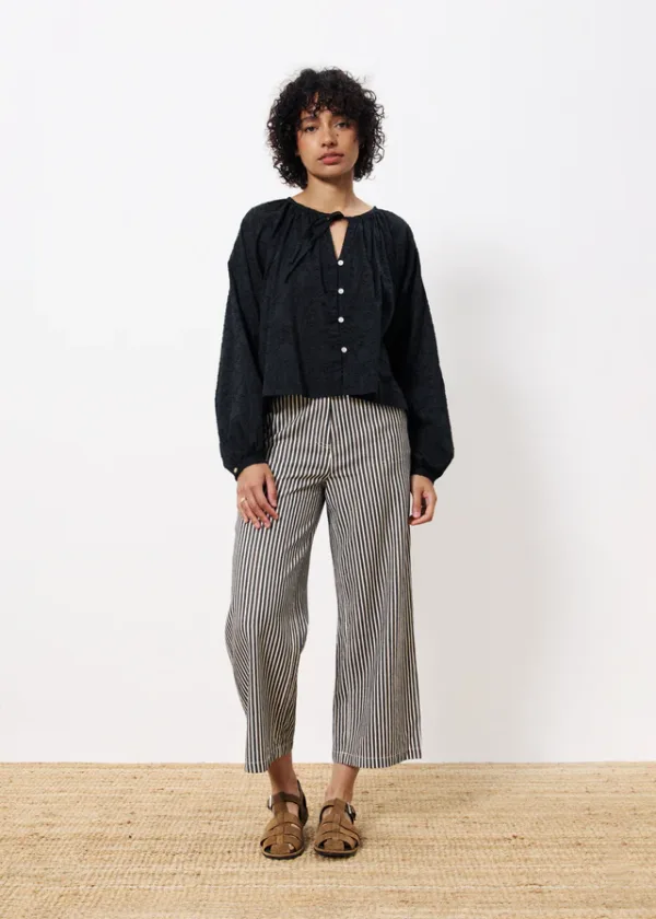 FRNCH Swanne trousers in chocolate Brown