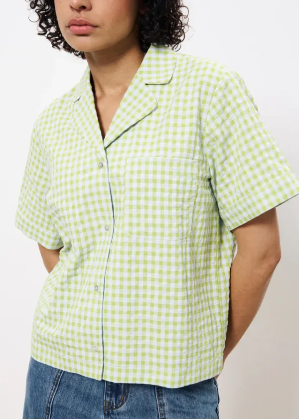 FRNCH Ilea blouse in lime - Image 4