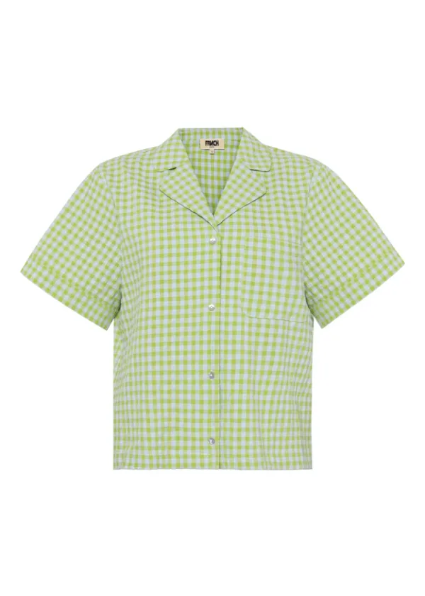 FRNCH Ilea blouse in lime - Image 5