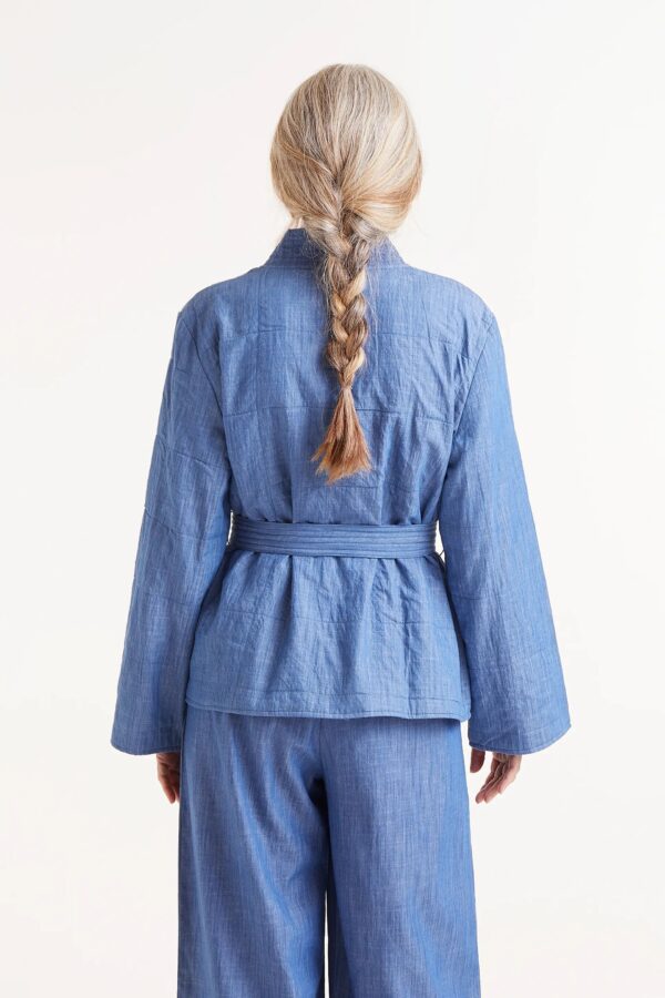 COMPANIA FANTASTICA Denim Kimono Jacket - Image 4