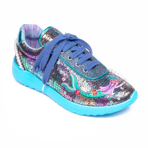 IRREGULAR CHOICE Mermaizing trainers in blue