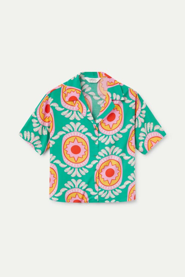 COMPANIA FANTASTICA  curitiba print fluid shirt - Image 2