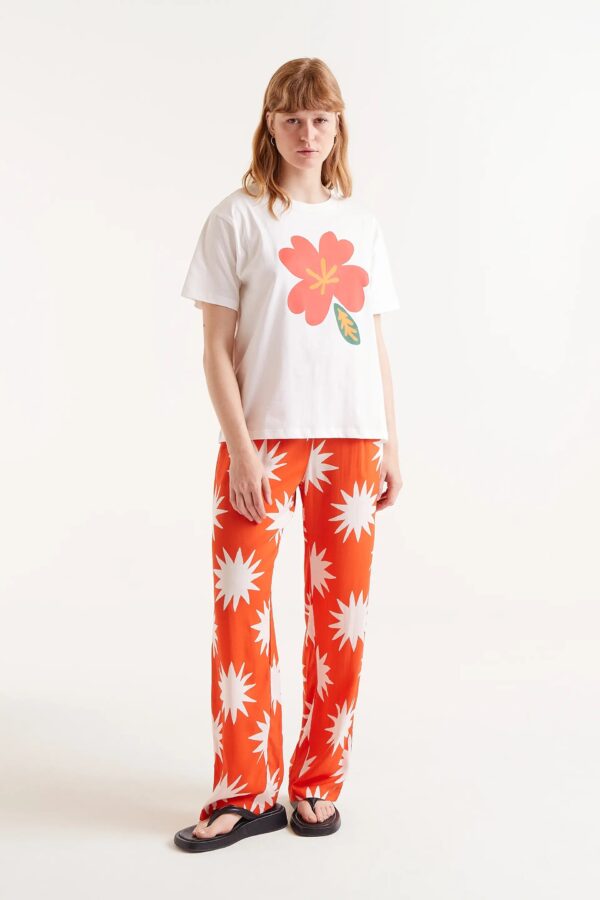 COMPANIA FANTASTICA white floral print t-shirt - Image 4