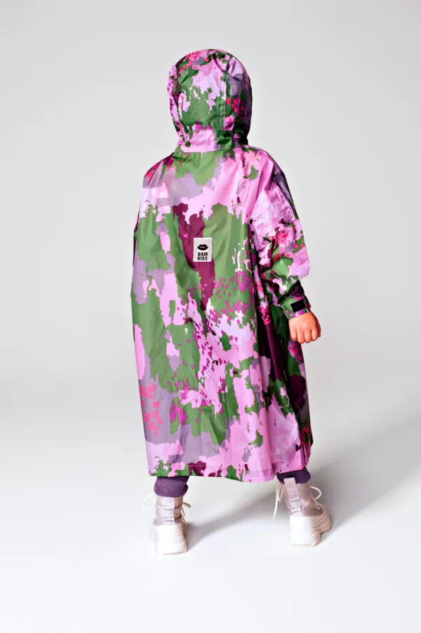 RAINKISS Kids waterproof poncho - Digi Spring Camp - Image 2