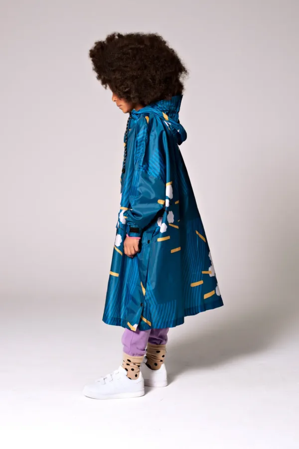 RAINKISS - Kids waterproof poncho - Japanese Blossom - Image 3