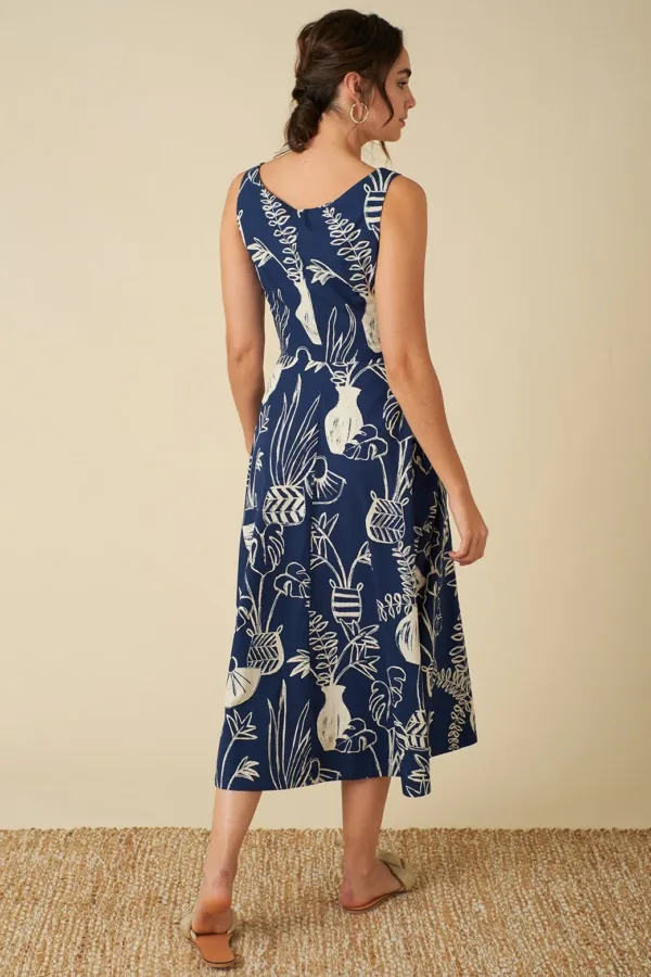 Emily and Fin Margot Midi Dress Berber Baskets - Image 4