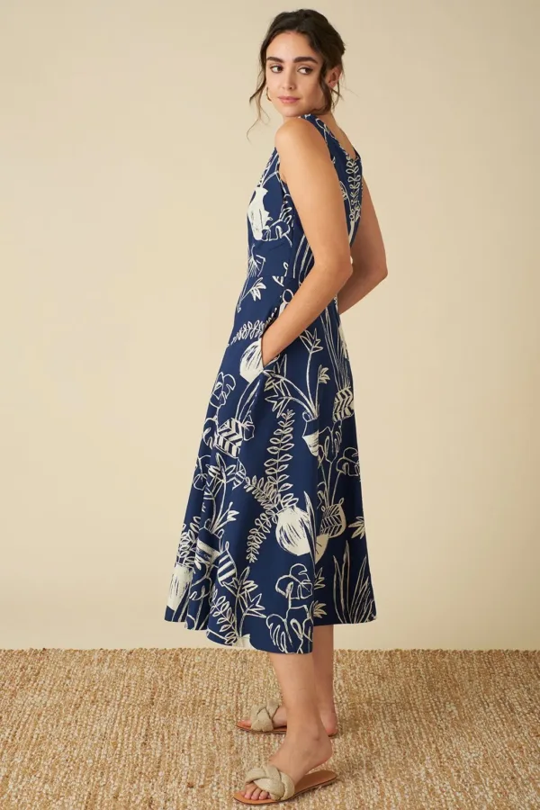 Emily and Fin Margot Midi Dress Berber Baskets - Image 3