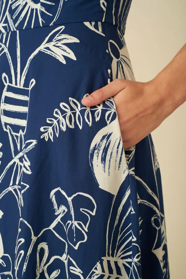 Emily and Fin Margot Midi Dress Berber Baskets - Image 6