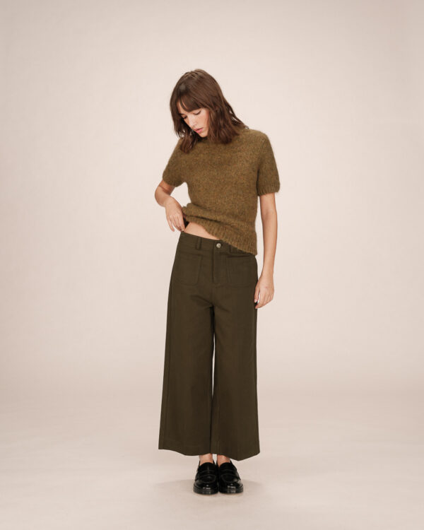 GRACE AND MILA sole trousers - forest green - Image 6