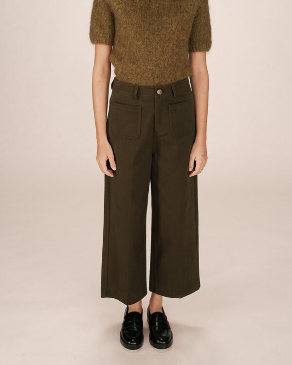 GRACE AND MILA sole trousers - forest green