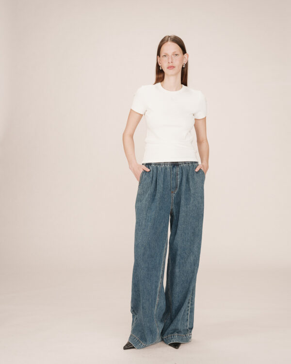 GRACE AND MILA sacha denim trousers - vintage blue - Image 2