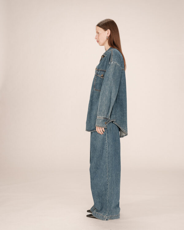 GRACE AND MILA sacha denim trousers - vintage blue - Image 4