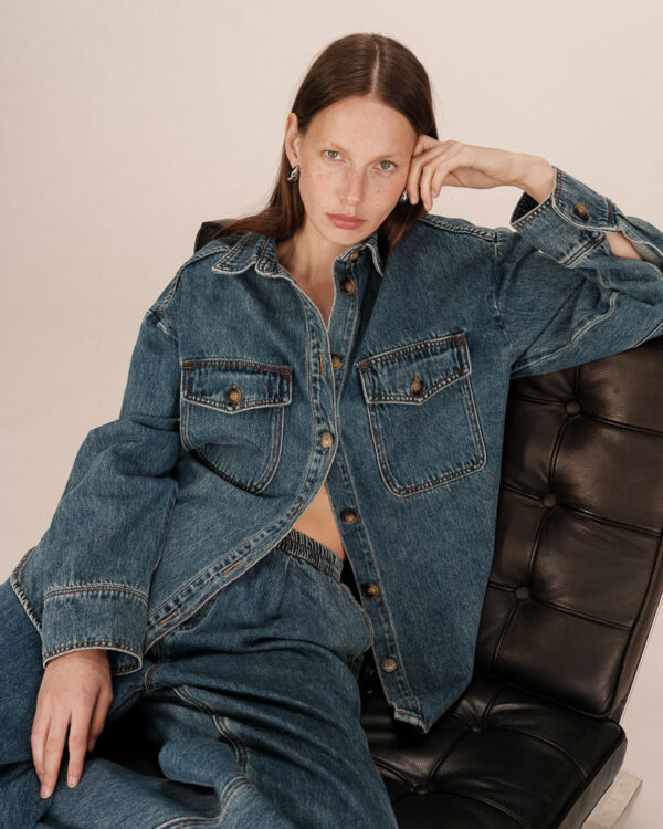 GRACE AND MILA sydney vintage blue jacket