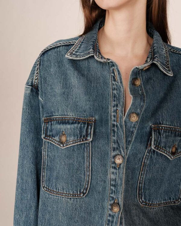 GRACE AND MILA sydney vintage blue jacket - Image 2