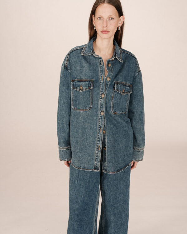 GRACE AND MILA sydney vintage blue jacket - Image 3