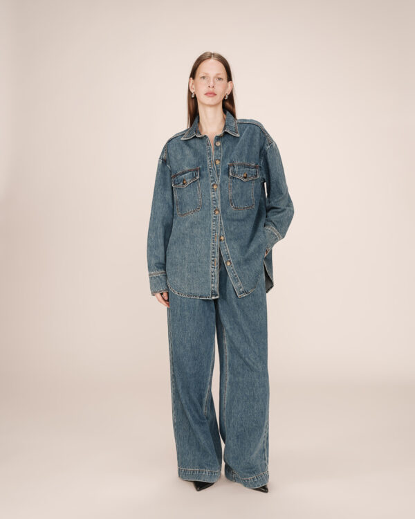 GRACE AND MILA sydney vintage blue jacket - Image 4