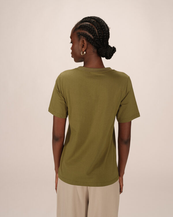 GRACE AND MILA soft t shirt tee in Olive Ciao Amore - Image 5