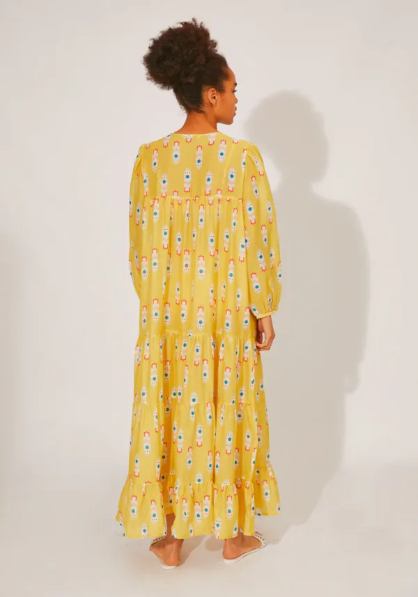 COMPANIA FANTASTICA yellow rocket beach dress - Image 3