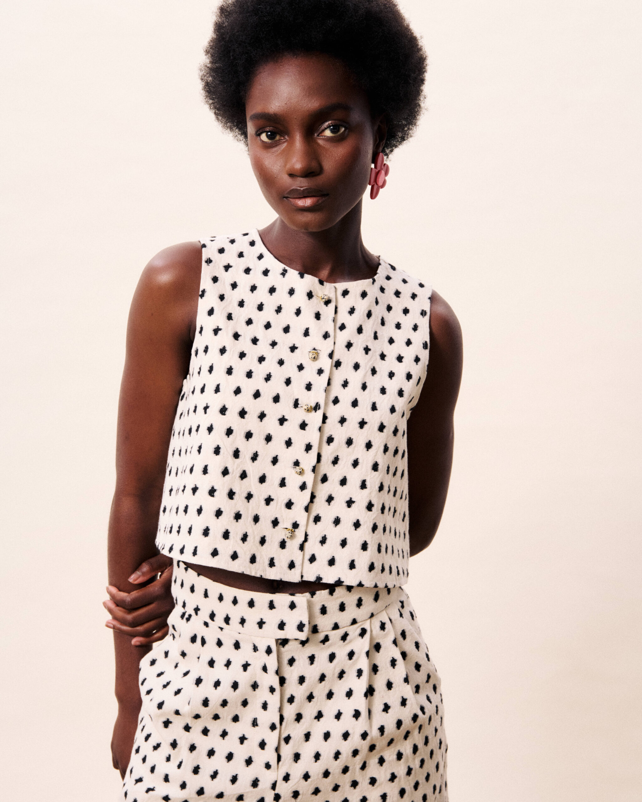 FRNCH NAUTILUS CREAM VEST